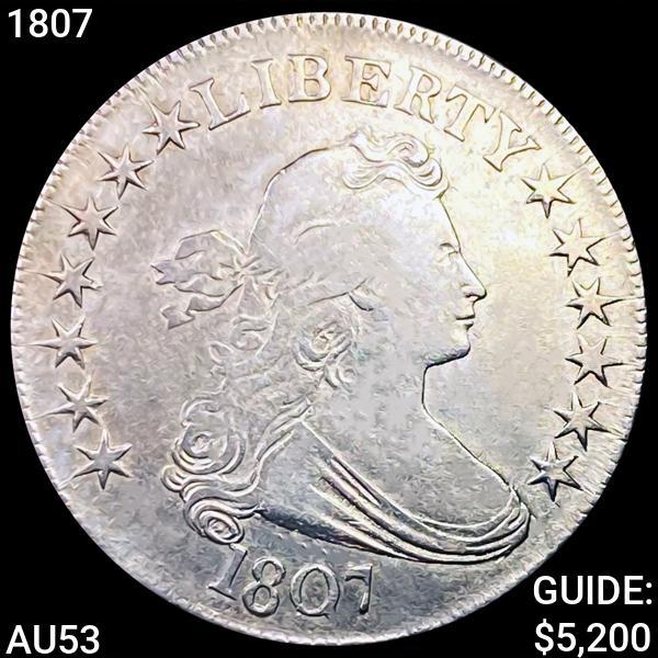 1807 Draped Bust Half Dollar CHOICE AU