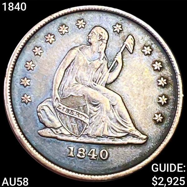 1840-O Seated Liberty Quarter CHOICE AU