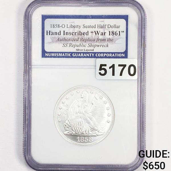 1858-O Seated Liberty Half Dollar NGC -