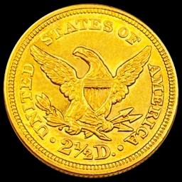 1861 Old Rev $2.50 Gold Quarter Eagle CHOICE BU