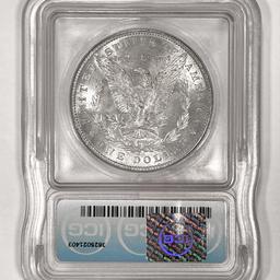 1887 Morgan Silver Dollar ICG-MS65