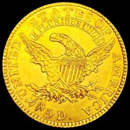 1818 $5 Gold Half Eagle CHOICE BU