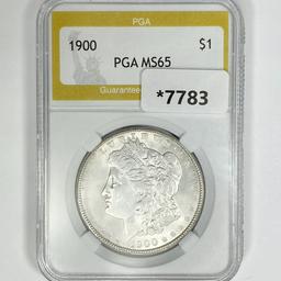 1900 Morgan Silver Dollar PGA-MS65