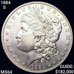 1884-S Morgan Silver Dollar CHOICE BU