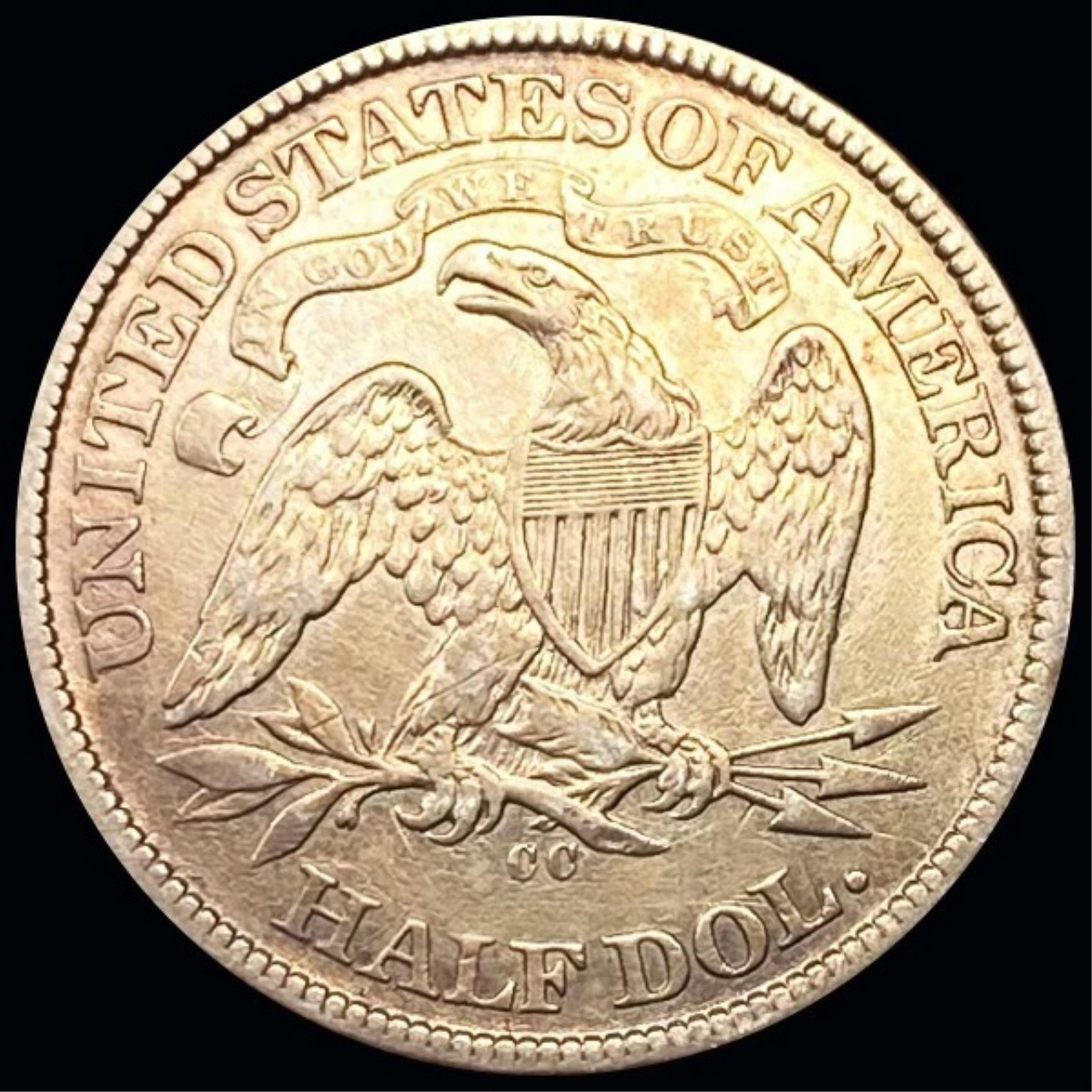 1872-CC Seated Liberty Half Dollar CHOICE AU