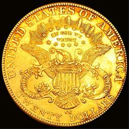 1893-CC $20 Gold Double Eagle CHOICE AU