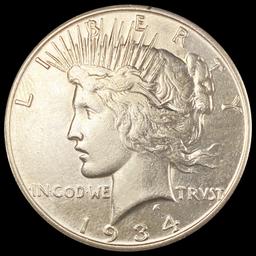 1934-S Silver Peace Dollar CLOSELY UNCIRCULATED