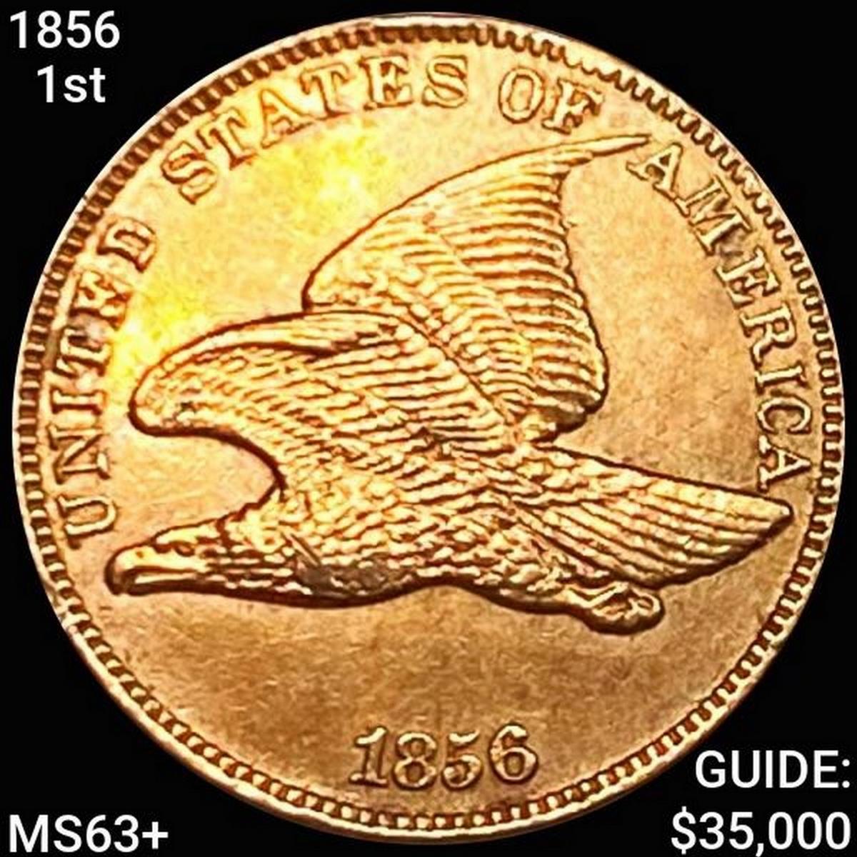 1856 1st Year Flying Eagle Cent CHOICE BU +