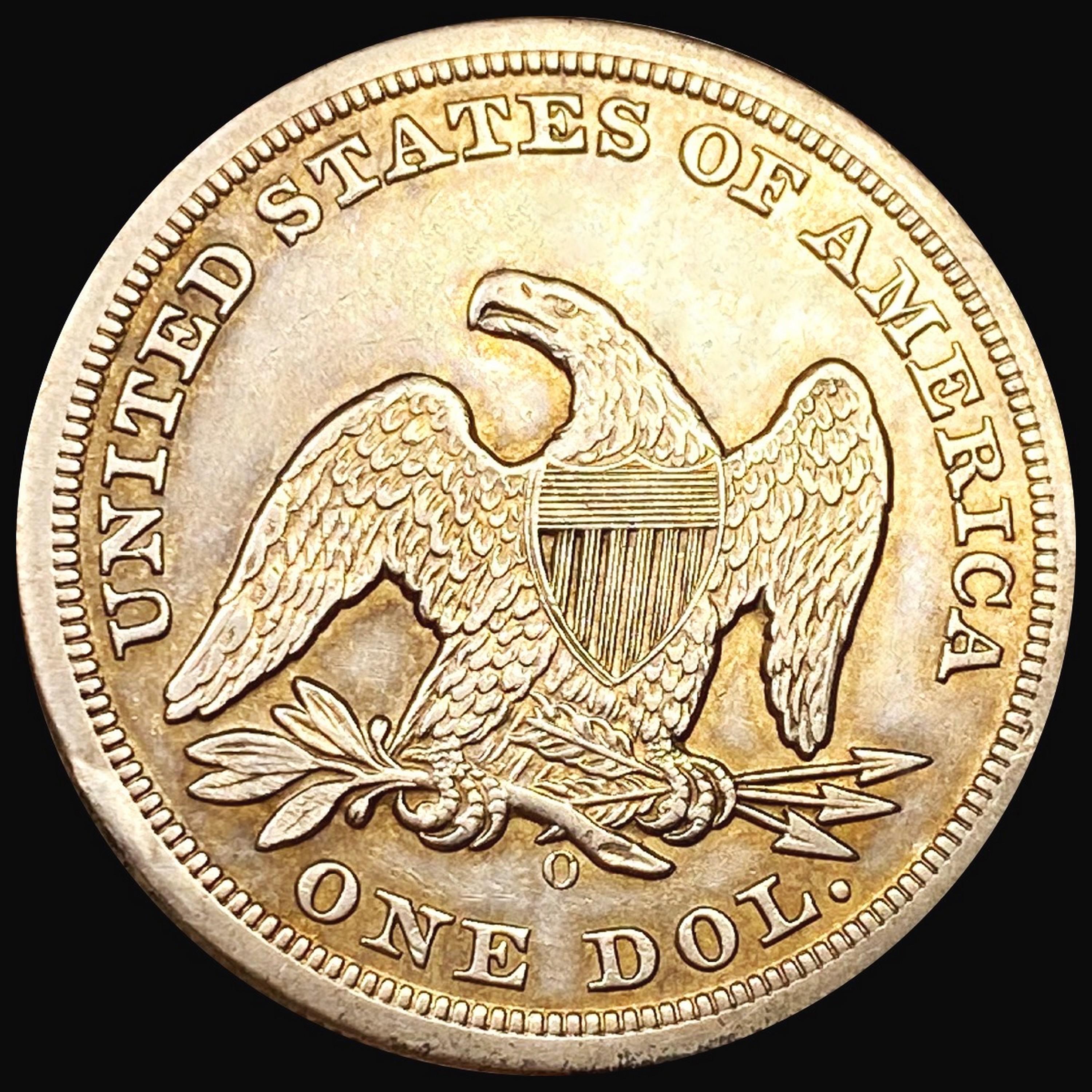 1850-O Seated Liberty Dollar CHOICE AU