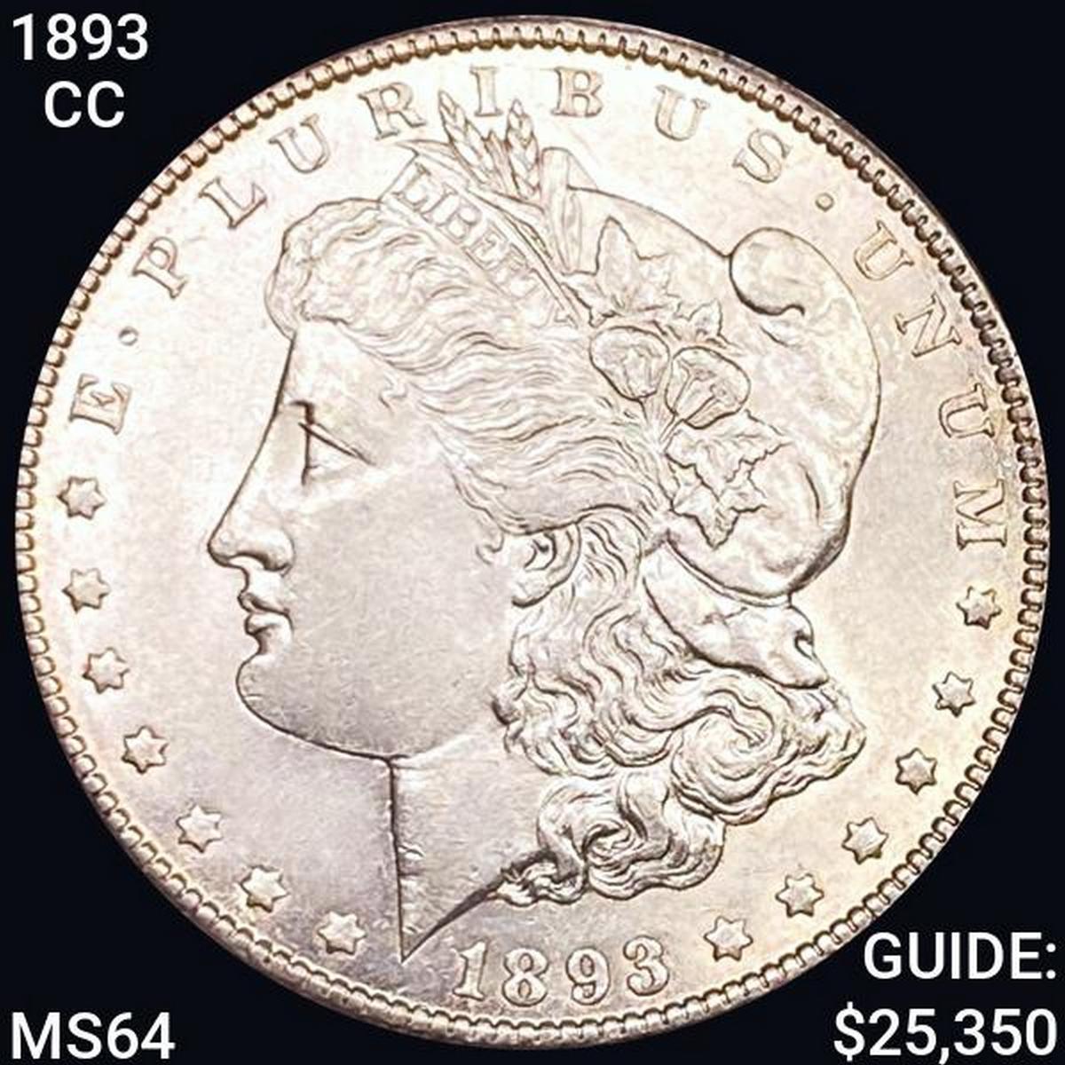 1893-CC Morgan Silver Dollar CHOICE BU