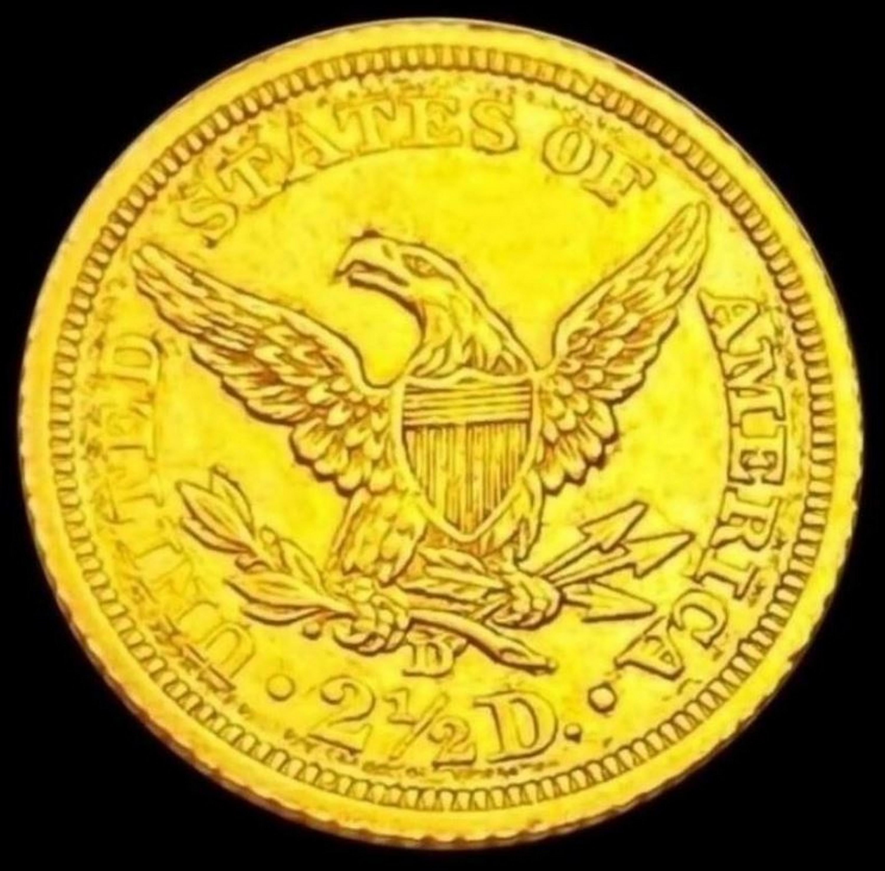 1841-D $2.5 Gold Quarter Eagle CHOICE AU