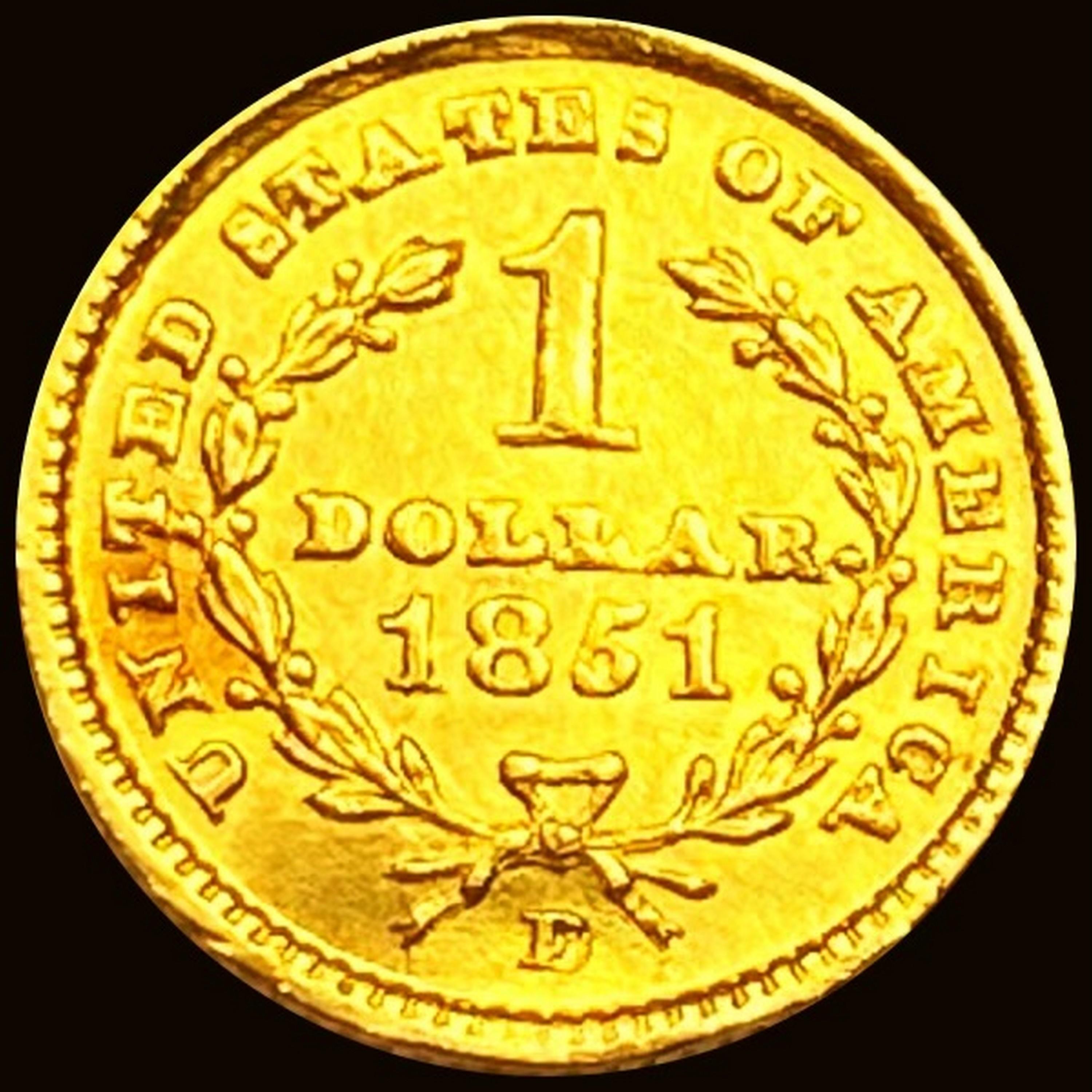 1851-D Rare Gold Dollar UNCIRCULATED