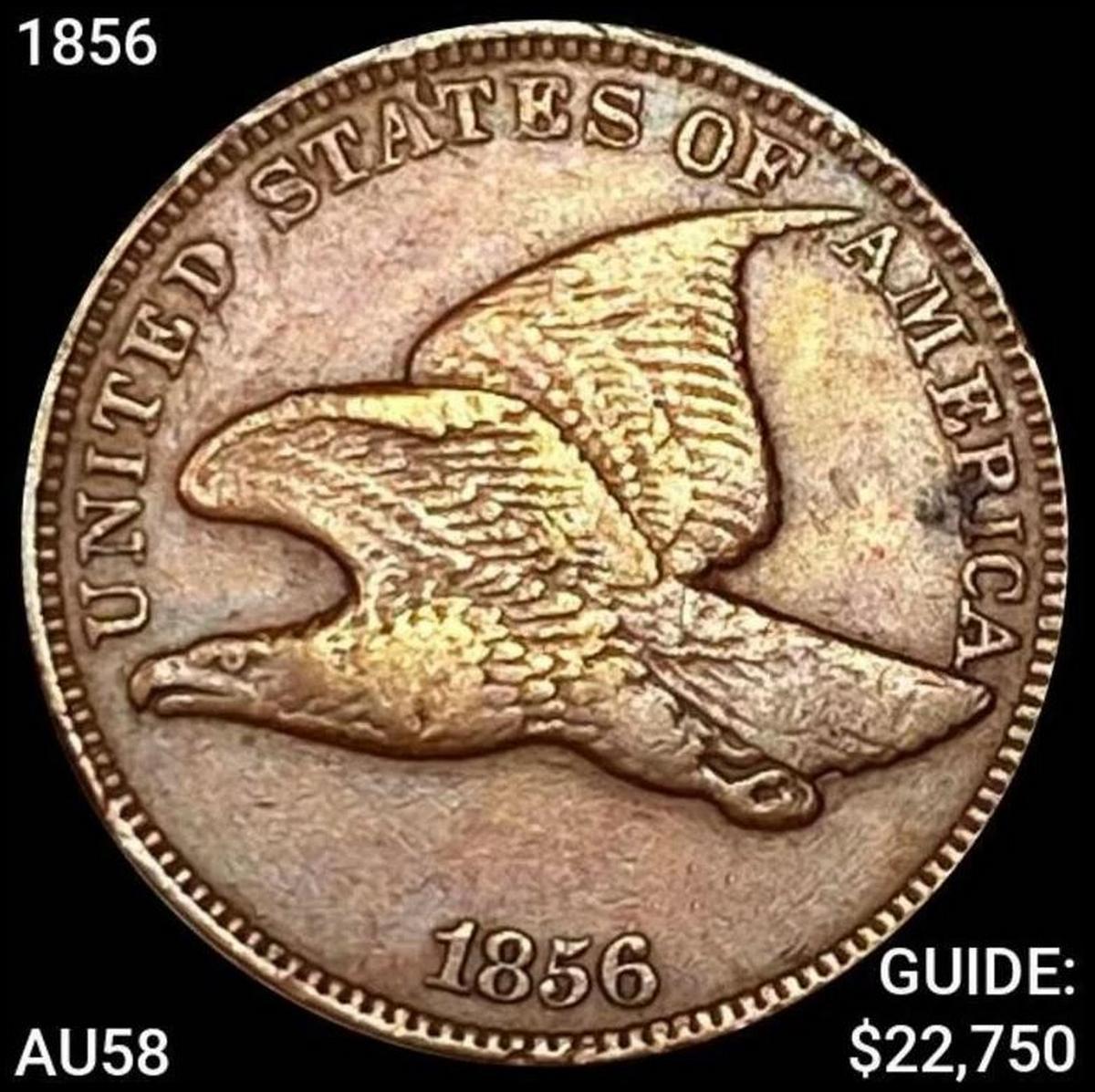 1856 Flying Eagle Cent CHOICE AU