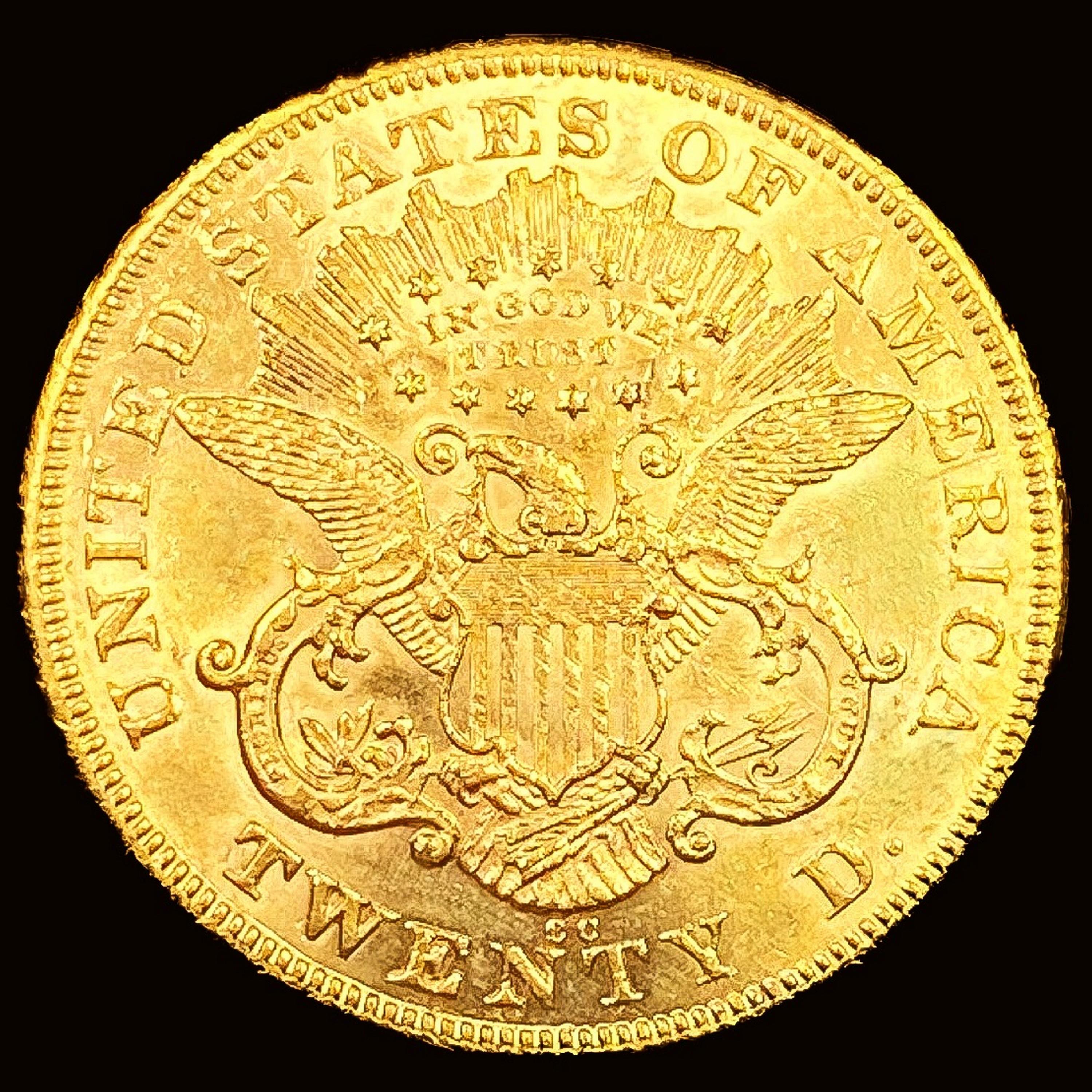 1876-CC $20 Gold Double Eagle UNCIRCULATED +