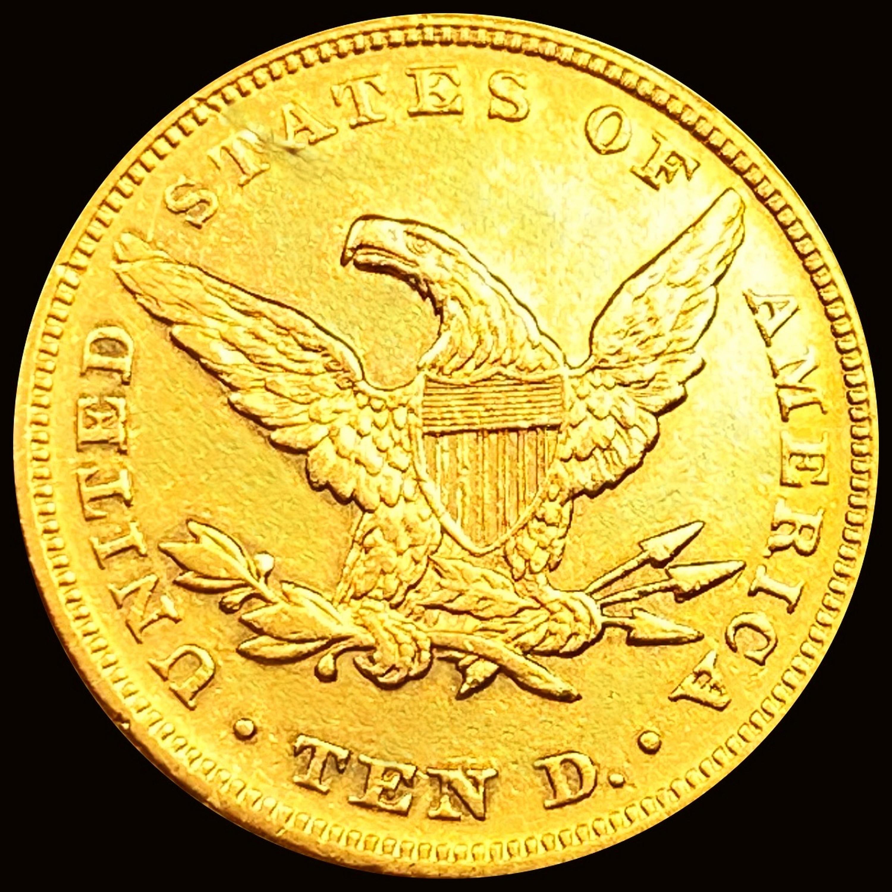 1865 $10 Gold Eagle CHOICE AU +