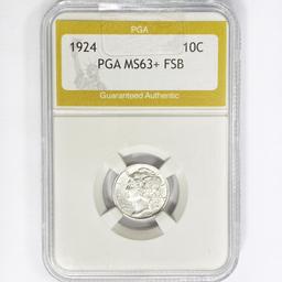 1924 Mercury Silver Dime PGA MS63+ FSB