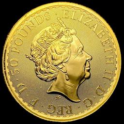 2023 1/2 oz Gold British Coin GEM BU