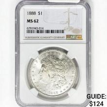 1888 Morgan Silver Dollar NGC MS62