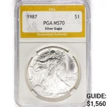 1987 American Silver Eagle PGA MS70