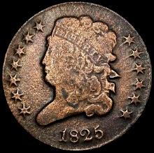 1825 Coronet Head Half Cent NICELY CIRCULATED