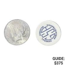 1928 Silver Peace Dollar GSA