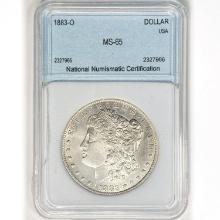 1883-O Morgan Silver Dollar NNC MS65