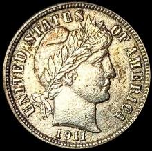 1911 Barber Dime UNCIRCULATED