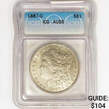 1887-O Morgan Silver Dollar ICG AU55