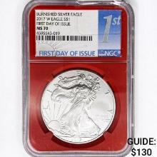 2017-W American Silver Eagle NGC MS70 1st Issue