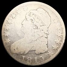 1813 O(11)0 R1 Capped Bust Half Dollar NICELY CIRC