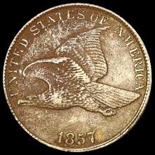1857 Flying Eagle Cent NEARLY UNCIRCULATED
