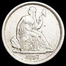 1857 Seated Liberty Dime CLOSELY UNCIRCULATED