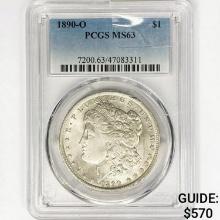 1890-O Morgan Silver Dollar PCGS MS63