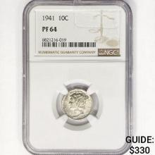1941 Mercury Silver Dime NGC PF64
