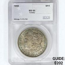 1896 Morgan Silver Dollar SEGS MS64