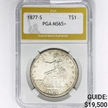 1877-S Silver Trade Dollar PGA MS65+