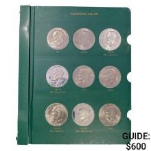 1971-1978 Eisenhower Silver Dollar Book (32 Coins)