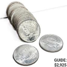 1922-D Peace Silver Dollar Roll (20 Coins)