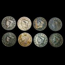 [8] US Large Cents [1817, 1818, 1819, 1832, 1833,
