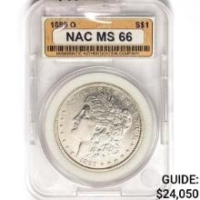1889-O Morgan Silver Dollar NAC MS66