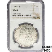 1884-S Morgan Silver Dollar NGC XF45