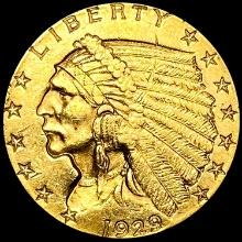 1929 $2.50 Gold Quarter Eagle UNCIRCULATED