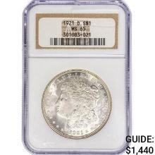 1921-D Morgan Silver Dollar NGC MS65