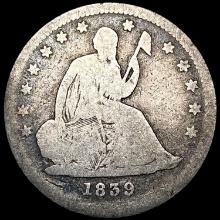 1839 Seated Liberty Quarter NICELY CIRCULATED