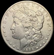 1892-CC Morgan Silver Dollar ABOUT UNCIRCULATED