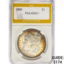 1889 Morgan Silver Dollar PGA MS63+