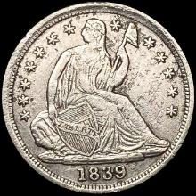 1839 Seated Liberty Half Dime CLOSELY UNCIRCULATED