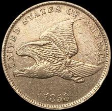 1858 Flying Eagle Cent CLOSELY UNCIRCULATED