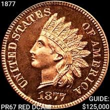 1877 Indian Head Cent GEM PROOF DCAM RED