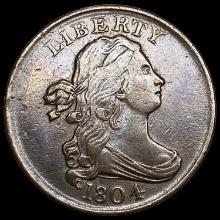 1804 Draped Bust Half Cent CHOICE AU